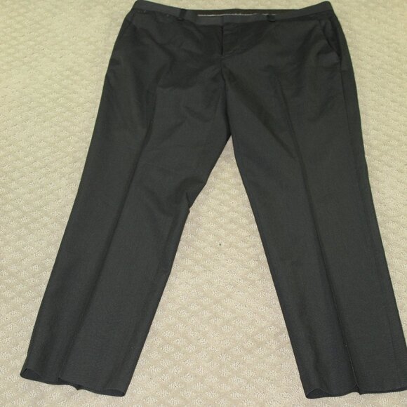 Calvin Klein Dress Pants Mens Size 34x30 Black Solid Slim Fit Stretch NWOT - Picture 1 of 7